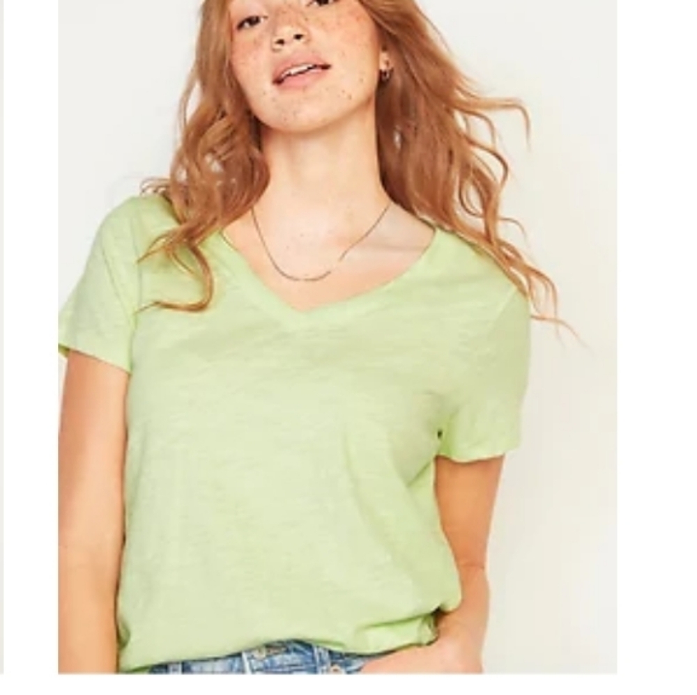 Old navy slub knit v-neck tee